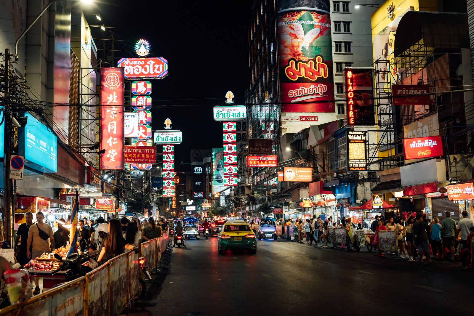 Tour gastronómico nocturno por Chinatown en Bangkok